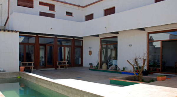Patio con piscina
