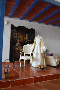 Salon con decoracion