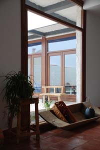 Una vista al patio